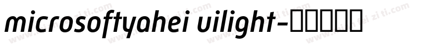 microsoftyahei uilight字体转换